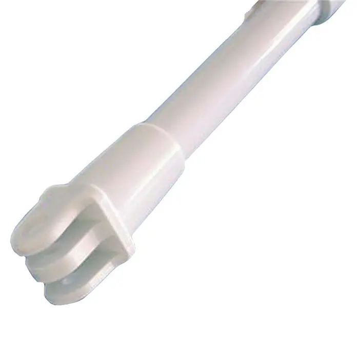 Barra de fijación terminal - Para diámetro de tubo: 20 mm, Blanco, 1 ud. - Primer plano