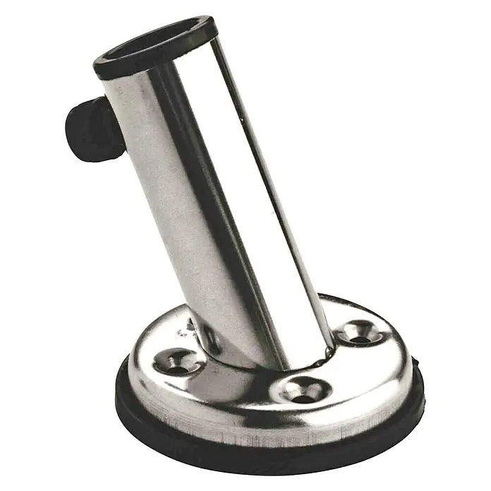 Soporte de mástil de bandera - Diámetro: 19 mm, Acero inoxidable - Vista angular
