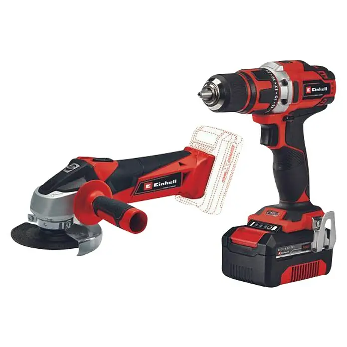 Set akumulatorske bušilice/odvijača TE-TK 18/2 Li Kit - 18 V, Litij-ionska, 1 baterija, 4 Ah - Dijagonalni pogled