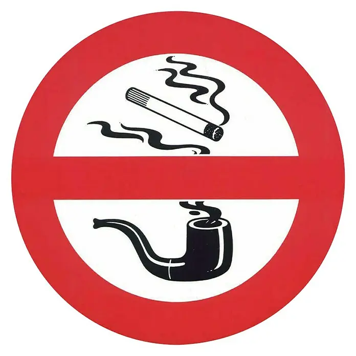Señal de prohibición - Diámetro: 17 cm - Vista frontal