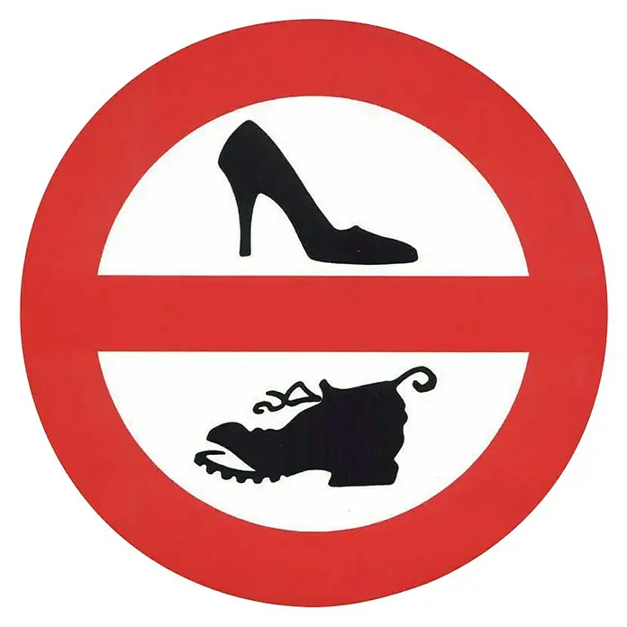 Señal de prohibición - Diámetro: 17 cm - Vista frontal
