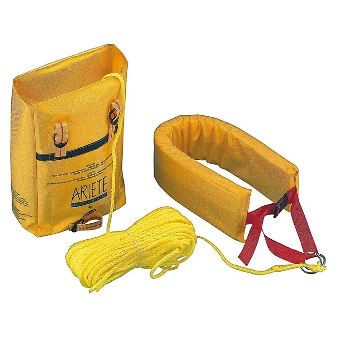 Kit de rescate - Carga de rotura: 400 kg, Amarillo - Vista descendente