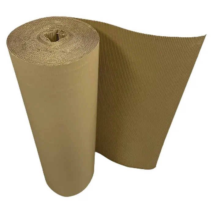 Rollo de cartón ondulado - L x An: 50 m x 90 cm - Vista angular