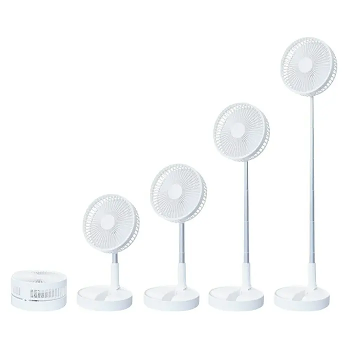 Ventilador USB Plegable - Blanco, Diámetro: 20 cm, 5 W - Vista frontal