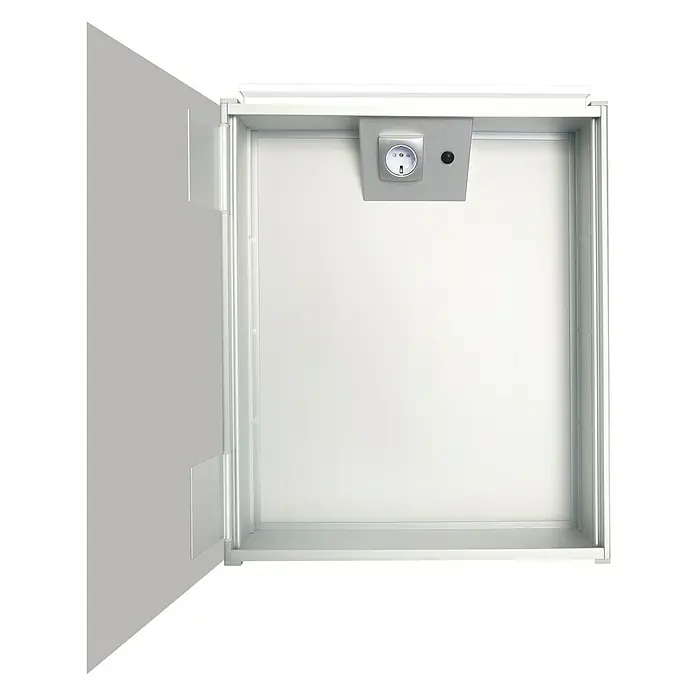 DSK LED-Spiegelschrank Aluminio Vegas - B x H: 50 x 60 cm, Mit Beleuchtung, Aluminium, Silber - Vorderansicht