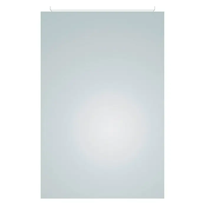 DSK LED-Spiegelschrank Aluminio Vegas - B x H: 40 x 60 cm, Mit Beleuchtung, Aluminium, Silber - Vorderansicht