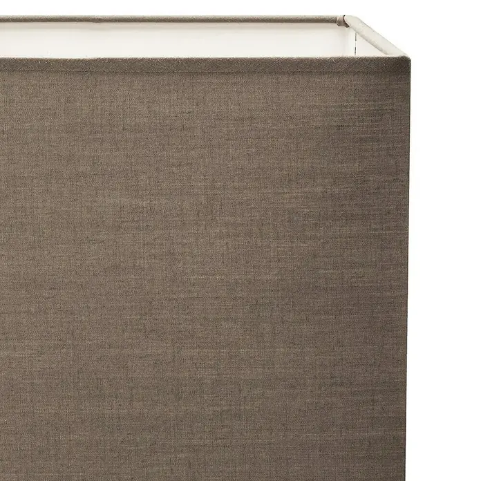 Home Sweet Home Lampenschirm Block - L x B x H: 40 x 40 x 27 cm, Beige, Taupe, Baumwolle, Eckig - Detailaufnahme
