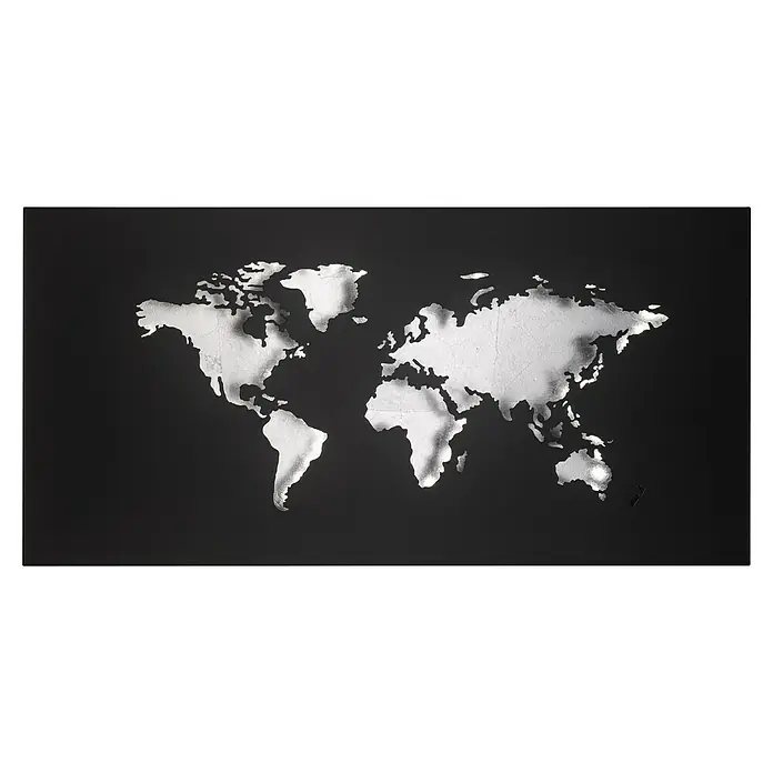 WOFI LED-Wandleuchte Linda - Grau, L x B x H: 60 x 30 x 5 cm, Grau - Vorderansicht