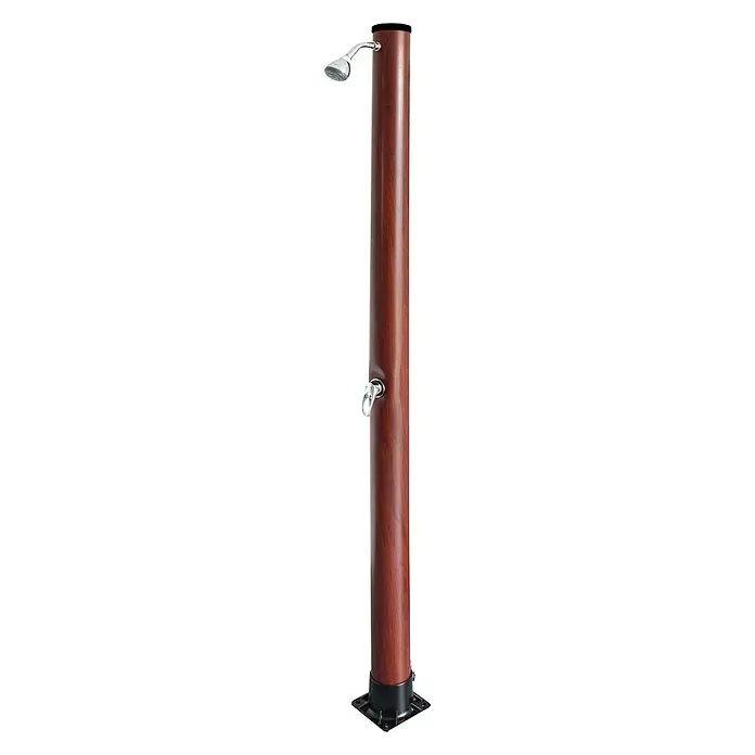 Gre Ducha solar Wood - Altura: 200 cm, Válvula de vaciado - Vista angular