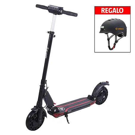 Uirax  Patinete eléctrico Basic + casco negro