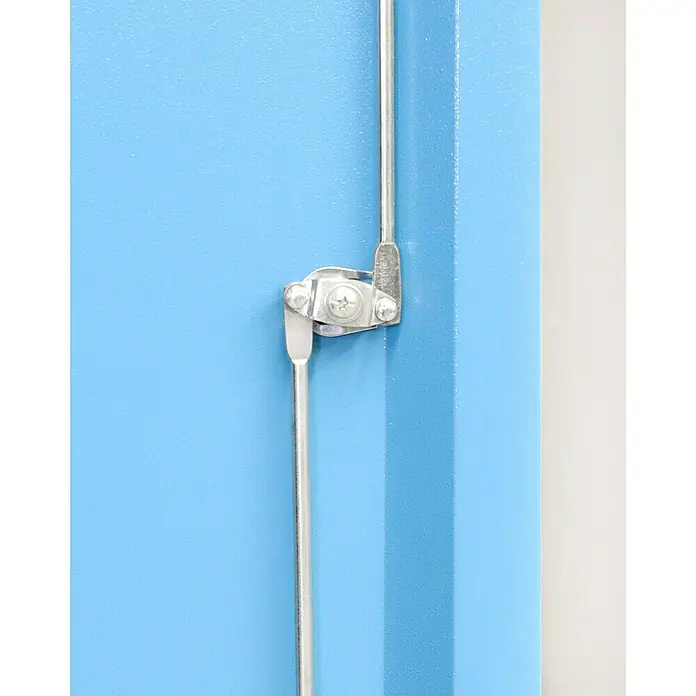 Güde Werkzeugschrank GWS - L x B x H: 85 x 40 x 185 cm, Blau/Schwarz - Detailaufnahme