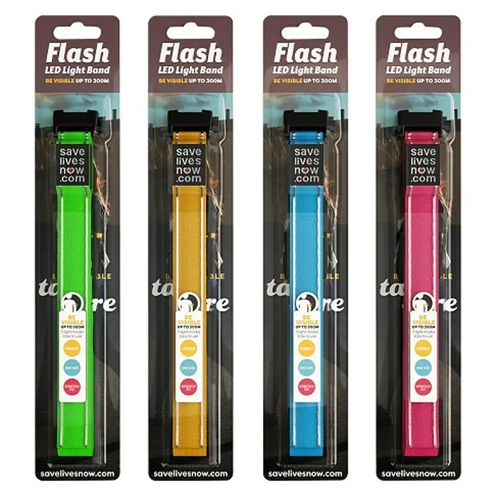 LED-Armband Flash LED - Farblich sortiert - Vorderansicht