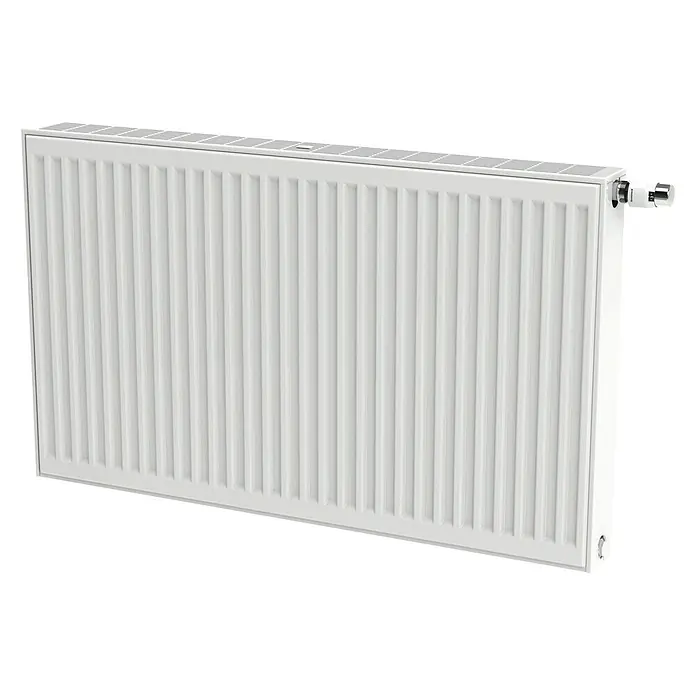Stelrad Raumheizkörper Novello 8 - L x B x H: 63 x 62 x 11,8 cm, 829 W - Diagonale Ansicht