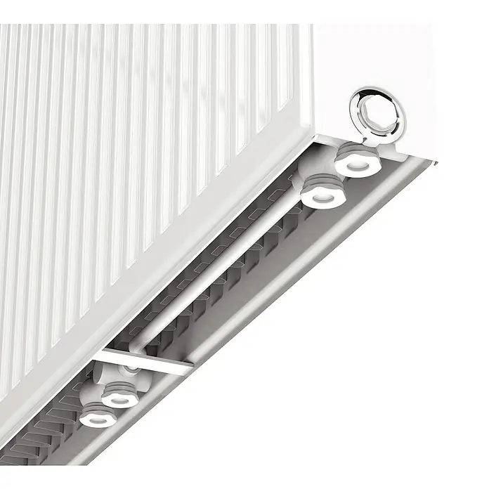 Stelrad Raumheizkörper Novello 8 - L x B x H: 63 x 62 x 11,8 cm, 829 W - Detailaufnahme