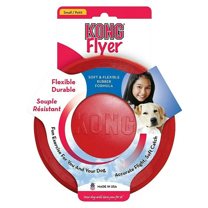 Kong Juguete para perros Flyer - Caucho, 18 cm - Vista frontal