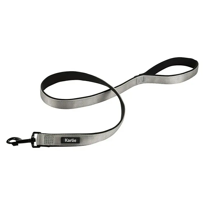 Karlie Correa para perros Art Sportiv Premium - L x An: 120 x 2,5 cm, Cuerda, Gris - Vista angular