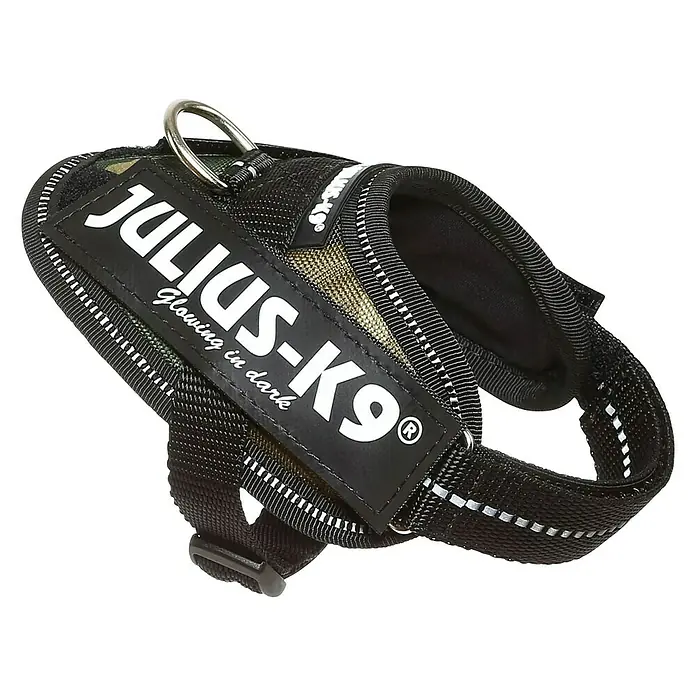 Julius K9 Arnés para perros - Nylon, Camuflaje, Específico para: Perros de 29 a 36 cm - Vista angular