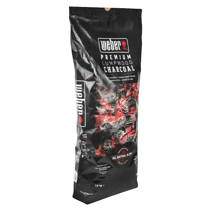 Weber Drveni ugljen za roštilj - 10 kg - Dijagonalni pogled
