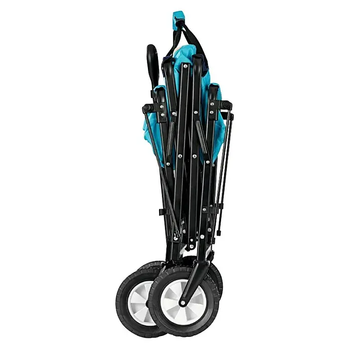 MAXXMEE Sklopiva kolica - Plava, D x Š x V: 100 x 52 x 108 cm - Dijagonalni pogled
