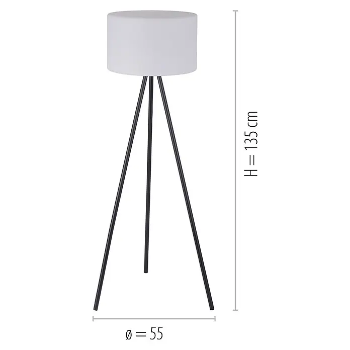 LeuchtenDirekt Holly Staande ledlamp - Hoogte: 135 cm, RGBW, Buiten - Blauwdruk