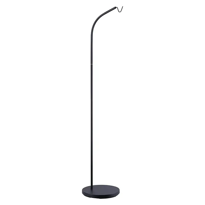 LeuchtenDirekt Holly Lampvoet - Hoogte: 170 cm, Zwart - Diagonaal zicht
