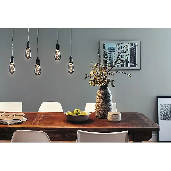 Paulmann Inner Glow LED-Leuchtmittel Helix - E27, 3,5 W, 90 lm, Tropfen, Rauchglas - Stimmungsaufnahme
