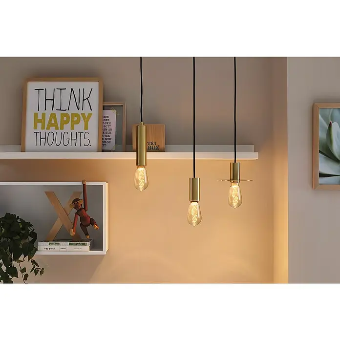 Paulmann Inner Glow LED-Leuchtmittel Helix - E27, 3,5 W, 180 lm, Tropfen, Gold - Stimmungsaufnahme