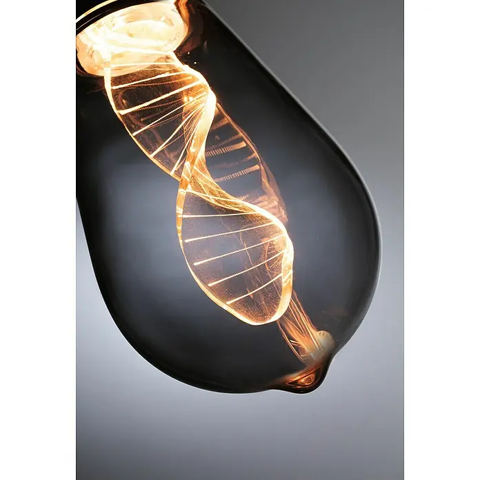 Paulmann Inner Glow LED-Leuchtmittel Helix - E27, 3,5 W, 90 lm, Tropfen, Rauchglas - Detailaufnahme