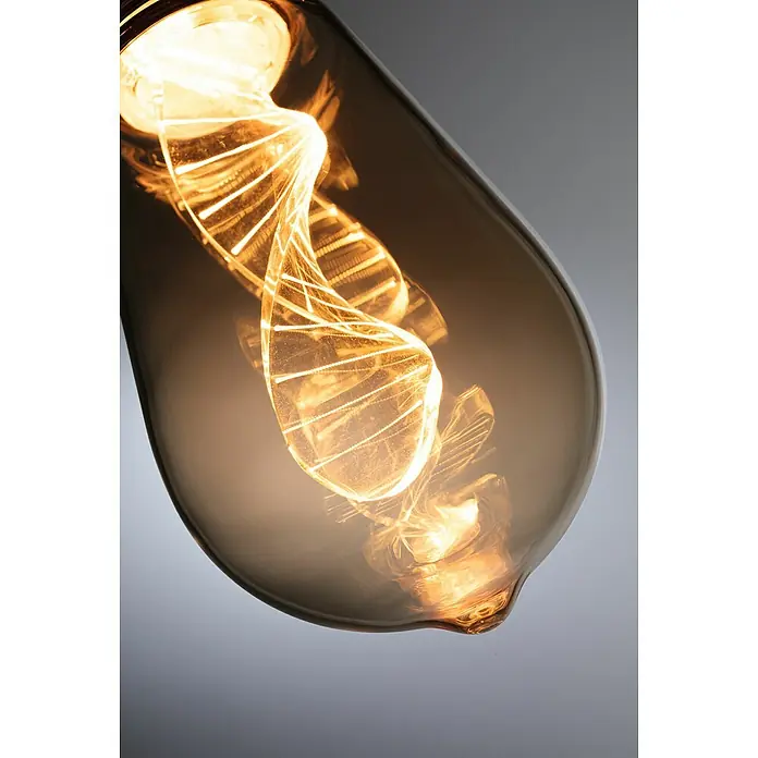 Paulmann Inner Glow LED-Leuchtmittel Helix - E27, 3,5 W, 180 lm, Tropfen, Gold - Detailaufnahme
