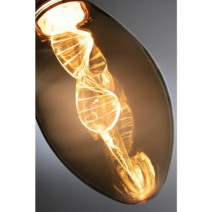 Paulmann Inner Glow LED-Leuchtmittel Helix - E27, 3,5 W, 180 lm, Kerzenform, Gold - Detailaufnahme
