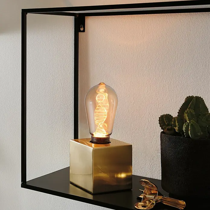 Paulmann Inner Glow LED-Leuchtmittel Helix - E27, 3,5 W, 180 lm, Tropfen, Gold - Bildausschnitt