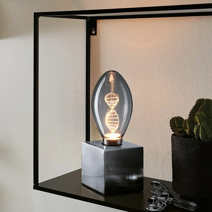 Paulmann Inner Glow LED-Leuchtmittel Helix - E27, 3,5 W, 90 lm, Kerzenform, Rauchglas - Bildausschnitt