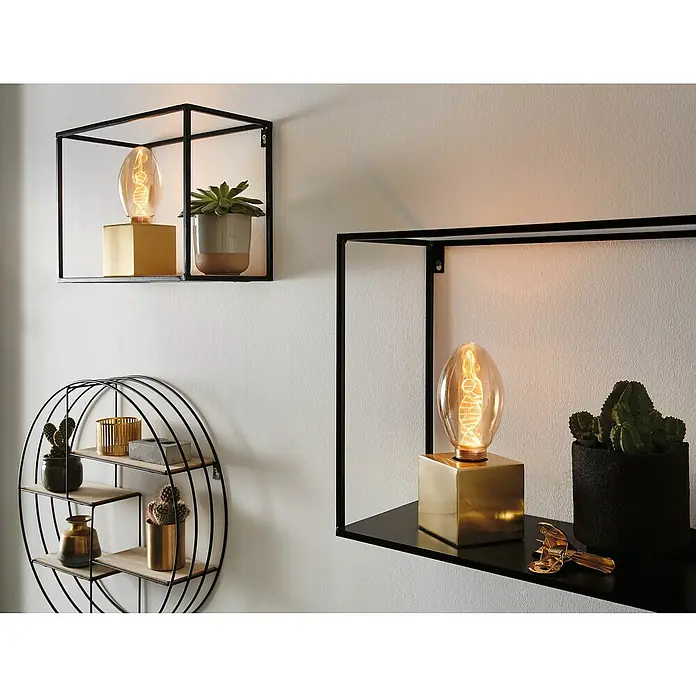 Paulmann Inner Glow LED-Leuchtmittel Helix - E27, 3,5 W, 180 lm, Kerzenform, Gold - Stimmungsaufnahme