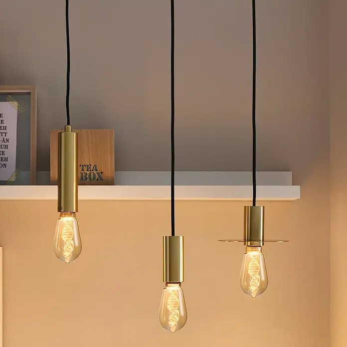 Paulmann Inner Glow LED-Leuchtmittel Helix - E27, 3,5 W, 180 lm, Tropfen, Gold - Bildausschnitt