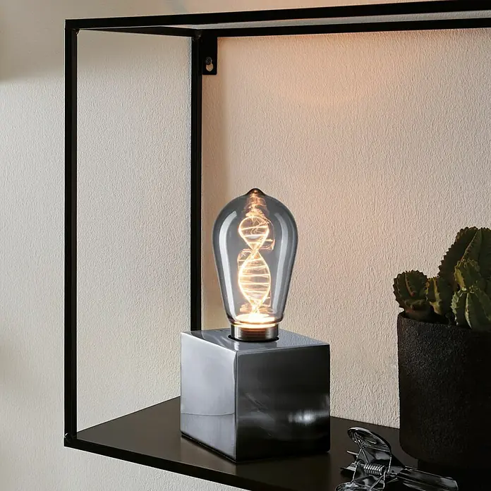 Paulmann Inner Glow LED-Leuchtmittel Helix - E27, 3,5 W, 90 lm, Tropfen, Rauchglas - Bildausschnitt