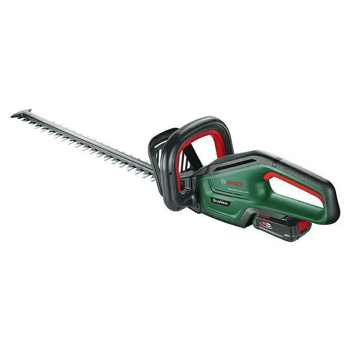 Bosch 18 V Power for All Akumulatorske škare za živicu UniversalHedgeCut 18-55 - 18 V, Litij-ionska, 1 baterija, Duljina reza: 50 cm - Dijagonalni pogled