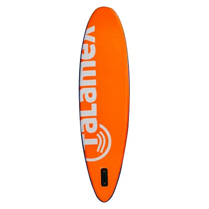 Talamex SUP-Board-Set 7.6 Wave - L x B x H: 232 x 60 x 10 cm, Nutzlast: 60 kg, Aufblasbar, Orange/Blau - Rückansicht