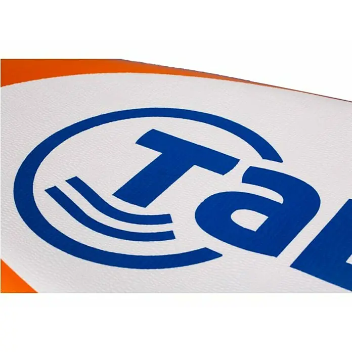 Talamex SUP-Board-Set 7.6 Wave - L x B x H: 232 x 60 x 10 cm, Nutzlast: 60 kg, Aufblasbar, Orange/Blau - Detailaufnahme