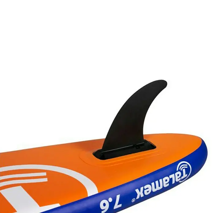 Talamex SUP-Board-Set 7.6 Wave - L x B x H: 232 x 60 x 10 cm, Nutzlast: 60 kg, Aufblasbar, Orange/Blau - Detailaufnahme