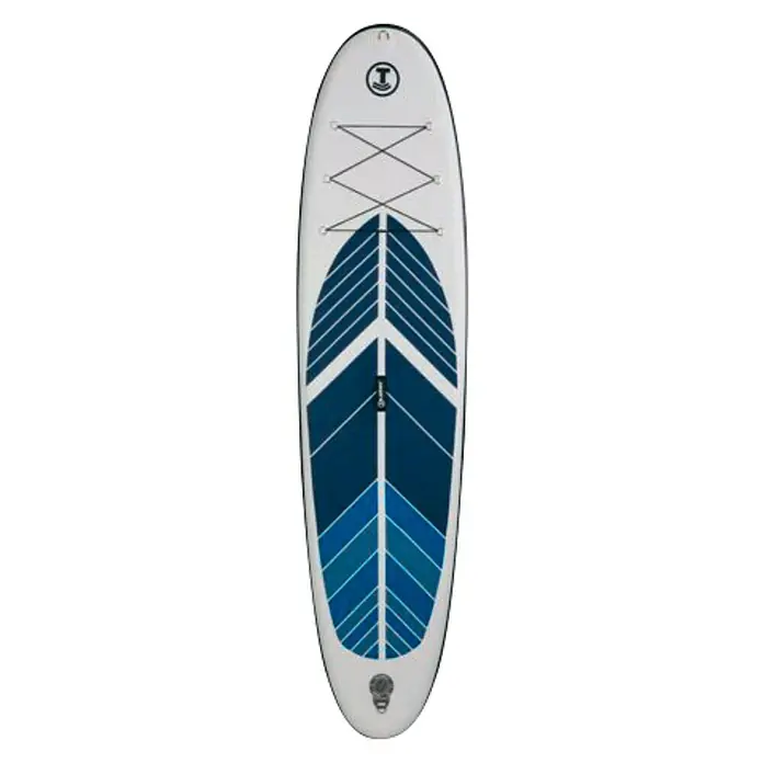 Talamex SUP-Board-Set 10.6 Compass - L x B x H: 320 x 81 x 15 mm, Nutzlast: 100 kg, Aufblasbar, Blau/Weiß - Vorderansicht
