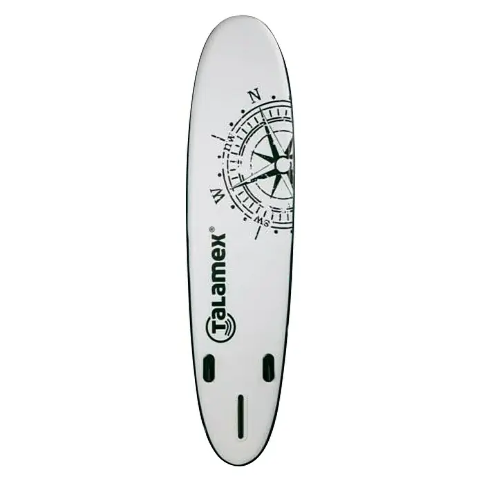 Talamex SUP-Board-Set 10.6 Compass - L x B x H: 320 x 81 x 15 mm, Nutzlast: 100 kg, Aufblasbar, Blau/Weiß - Rückansicht