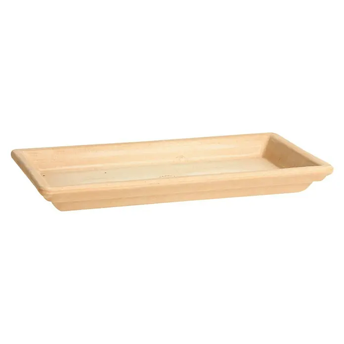 Podložak za žardinjeru za cvijeće Arena - 44 x 21 cm, Bež boje - Dijagonalni pogled