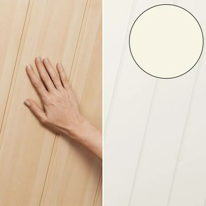 SCHÖNER WOHNEN-Farbe Pep up Renovierfarbe für Holzvertäfelungen - Antikweiß, 1 l, Seidenmatt - Anwendungsbeispiel