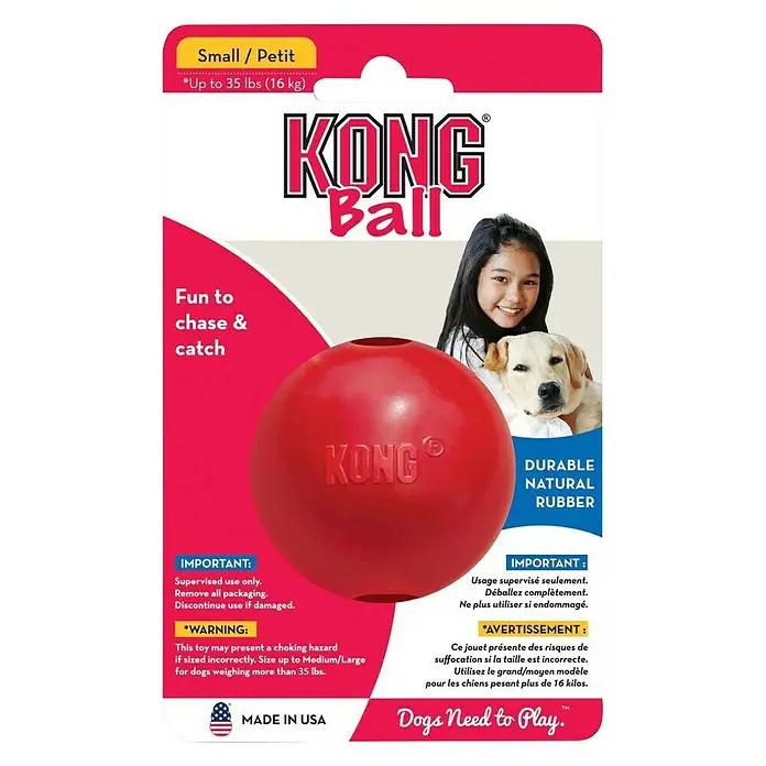 Kong Juguete para perros Ball - Caucho, 6 cm - Vista frontal
