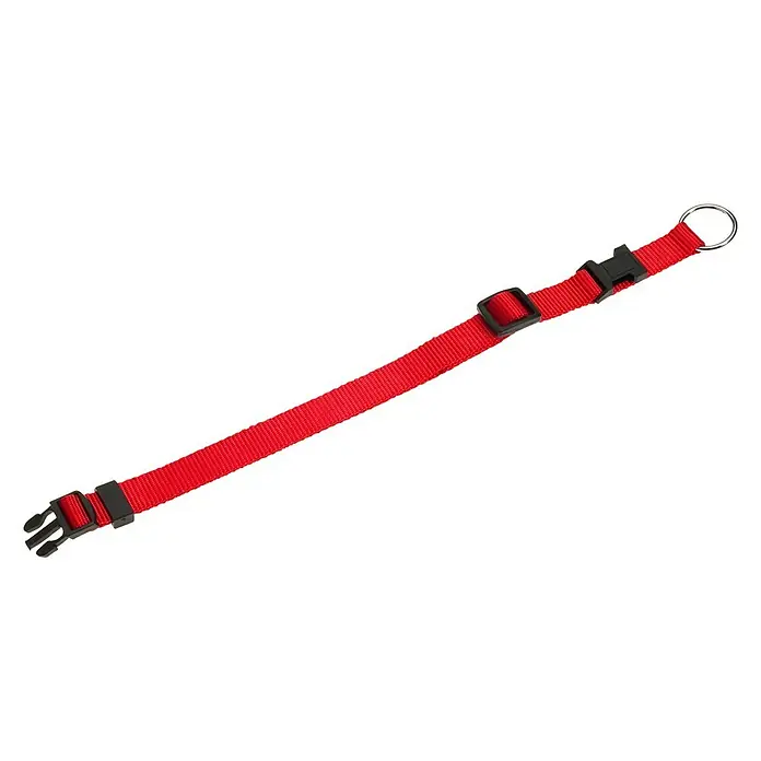 Karlie Collar para perros Art Sportiv Basic - Longitud: 20 - 35 cm, Nylon, Rojo - Vista angular
