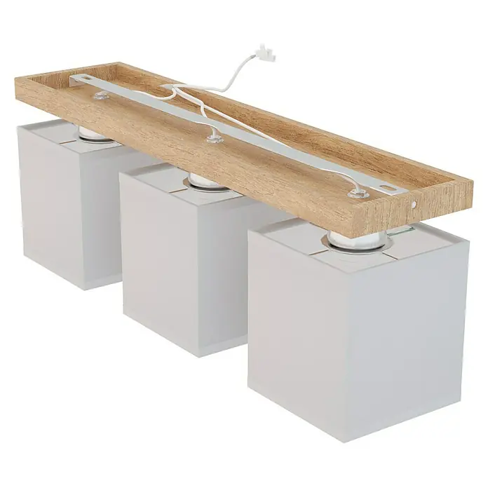 Spotlight Deckenleuchte Inger - 60 W, L x B x H: 55 x 13,5 x 23,5 cm, E27, 3 Stk. - Diagonale Ansicht
