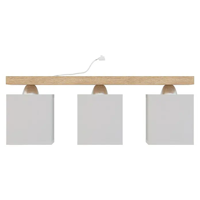 Spotlight Deckenleuchte Inger - 60 W, L x B x H: 55 x 13,5 x 23,5 cm, E27, 3 Stk. - Vorderansicht