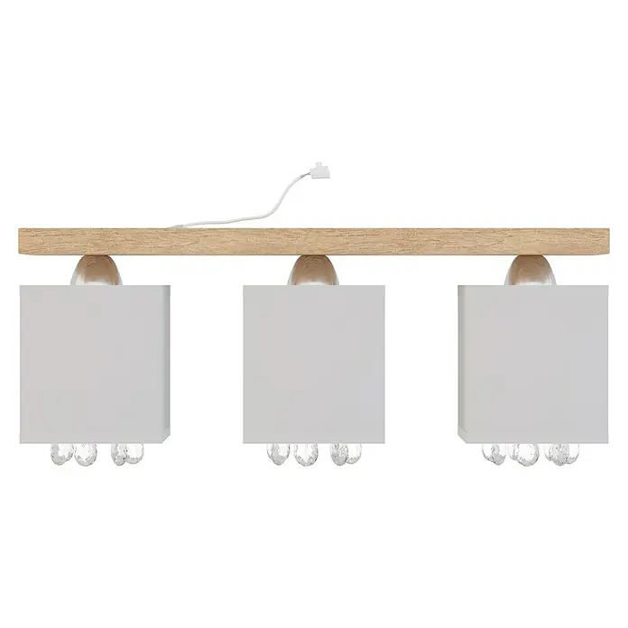 Spotlight Deckenleuchte Inger - 60 W, L x B x H: 55 x 13,5 x 23,5 cm, E27, 3 Stk. - Vorderansicht
