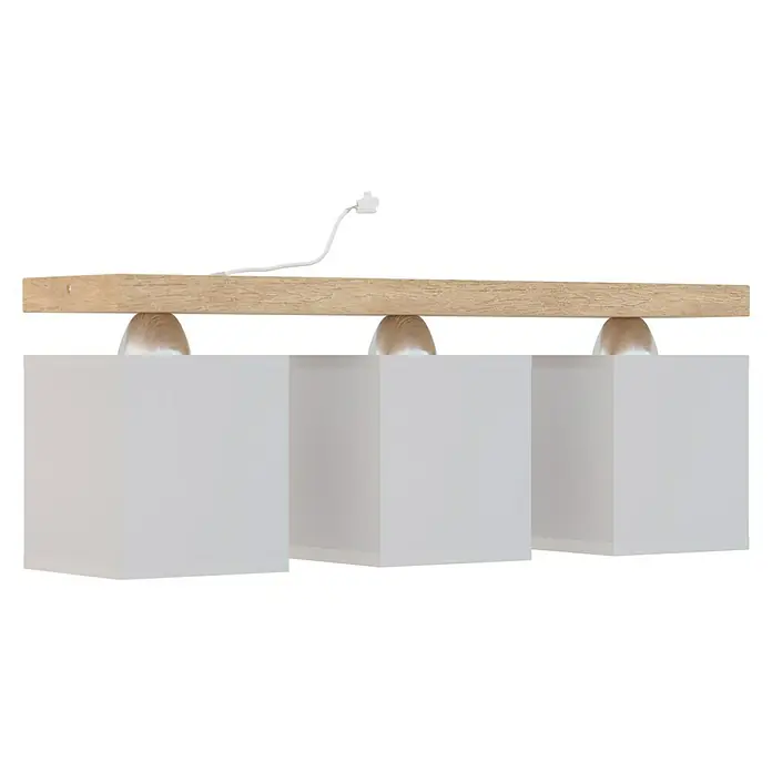 Spotlight Deckenleuchte Inger - 60 W, L x B x H: 55 x 13,5 x 23,5 cm, E27, 3 Stk. - Diagonale Ansicht