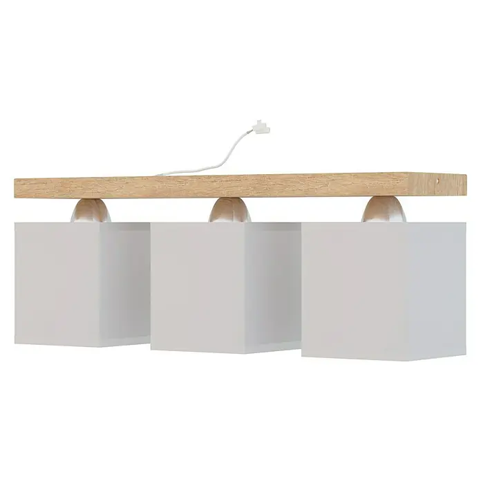 Spotlight Deckenleuchte Inger - 60 W, L x B x H: 55 x 13,5 x 23,5 cm, E27, 3 Stk. - Diagonale Ansicht